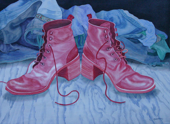 Shoe Series - Paintings & Drawings of Shoes - Lynne Saunders Fine Art